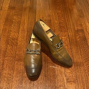 Salvatore Ferragamo Brown Leather Bit Loafers